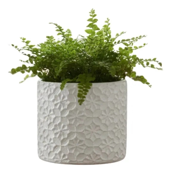 MACETA DECORATIVA DISEÑO FLORAL MACETERO ESTILO NORDICO JHN - 3