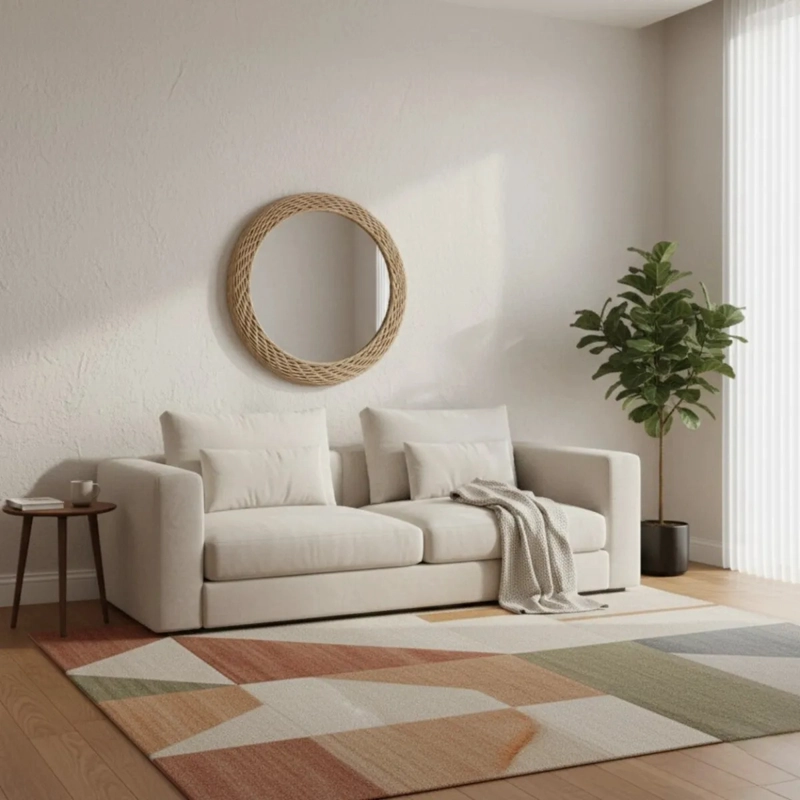 ESPEJO PARED MURAL DISEÑO ORGANICO ESTILO DECORATIVO JHN - 8