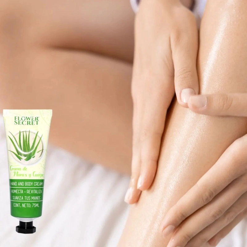 SET 6 CREMAS DE MANOS CORPORAL ALOE VERA HIDRATANTE LAU - 3
