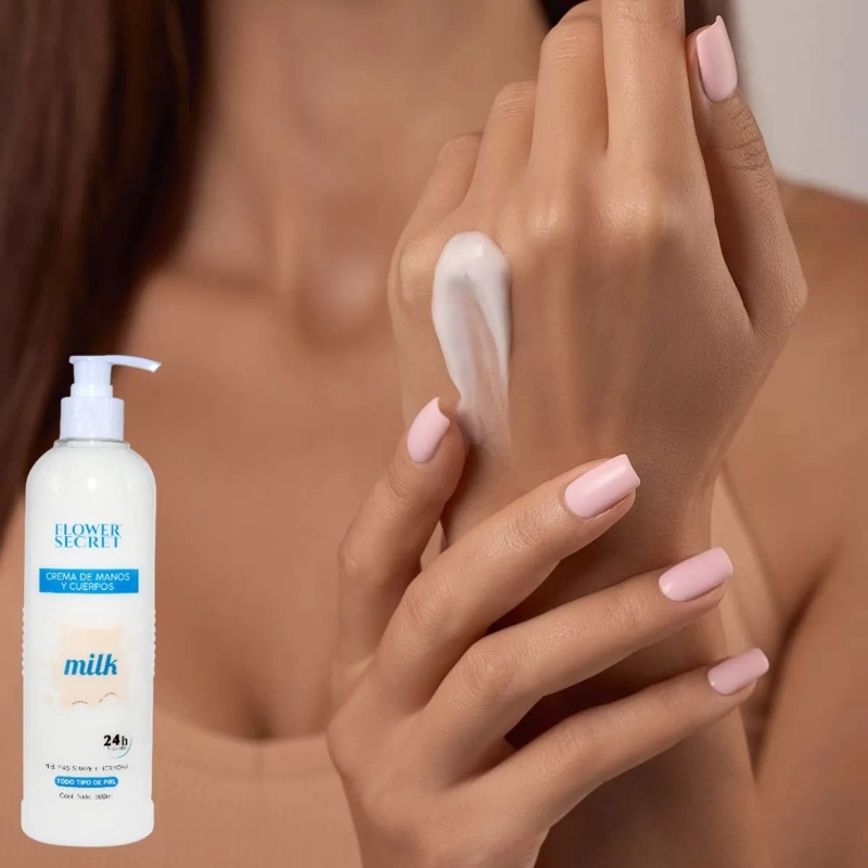 SET 2 CREMAS HIDRATANTE CUERPO Y MANOS MILK SUAVE AROMA LAU - 4