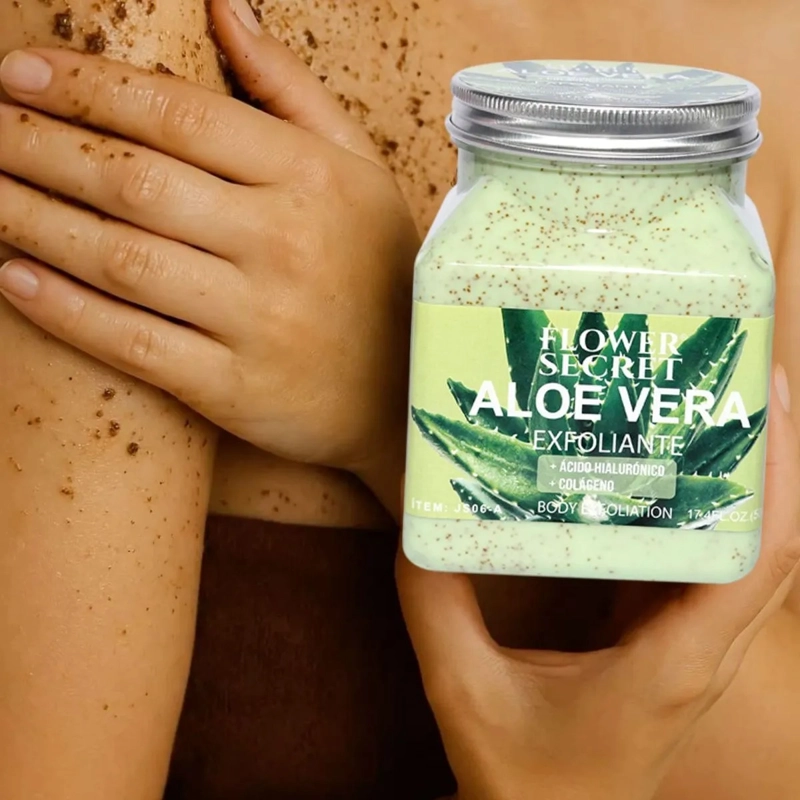 SET 2 CREMAS EXFOLIANTES CORPORAL DE ALOE VERA PIEL LAU - 6