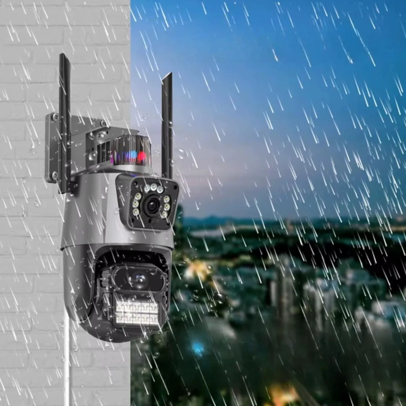 CAMARA SEGURIDAD WIFI DOBLE LENTE PTZ EXTERIOR ICSEE ALJ - 10