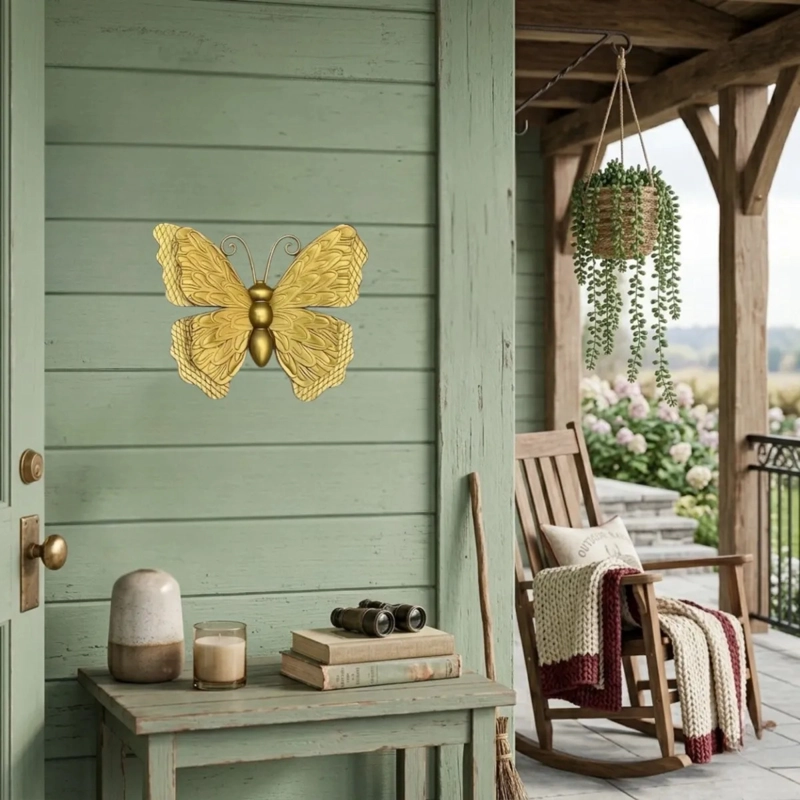 SET ESPEJO DECORATIVO PARED MARIPOSAS ESTILO MODERNO ALJ - 7
