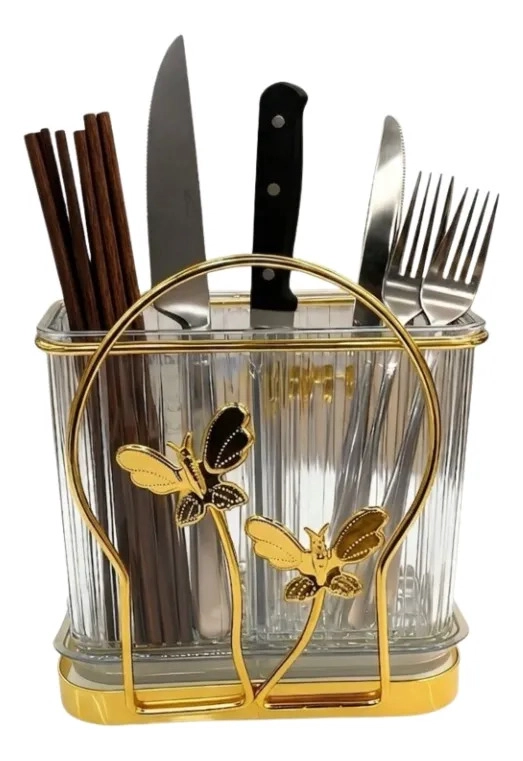 ORGANIZADOR CUBIERTOS UTENSILIOS ELEGANTE MARIPOSAS ALJ - 2