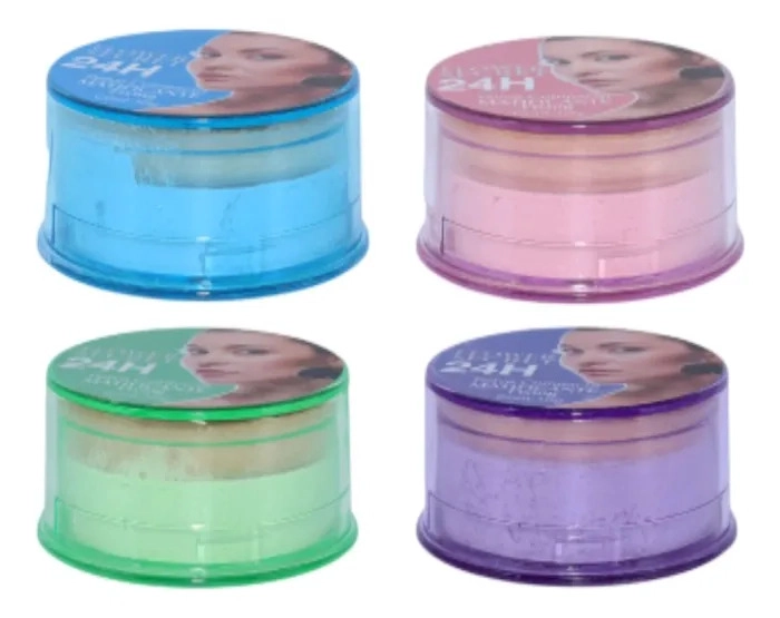 PACK 5 POLVOS COMPACTO FACIAL MATIFICANTE SELLADOR LAU - 3