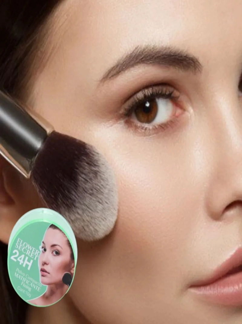 PACK 5 POLVOS COMPACTO FACIAL MATIFICANTE SELLADOR LAU - 4