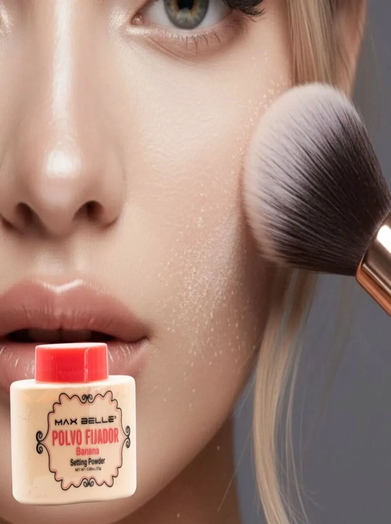 PACK 2 POLVOS FIJADOR BANANA TRASLUCIDO SELLA MAQUILLAJE LAU - 9