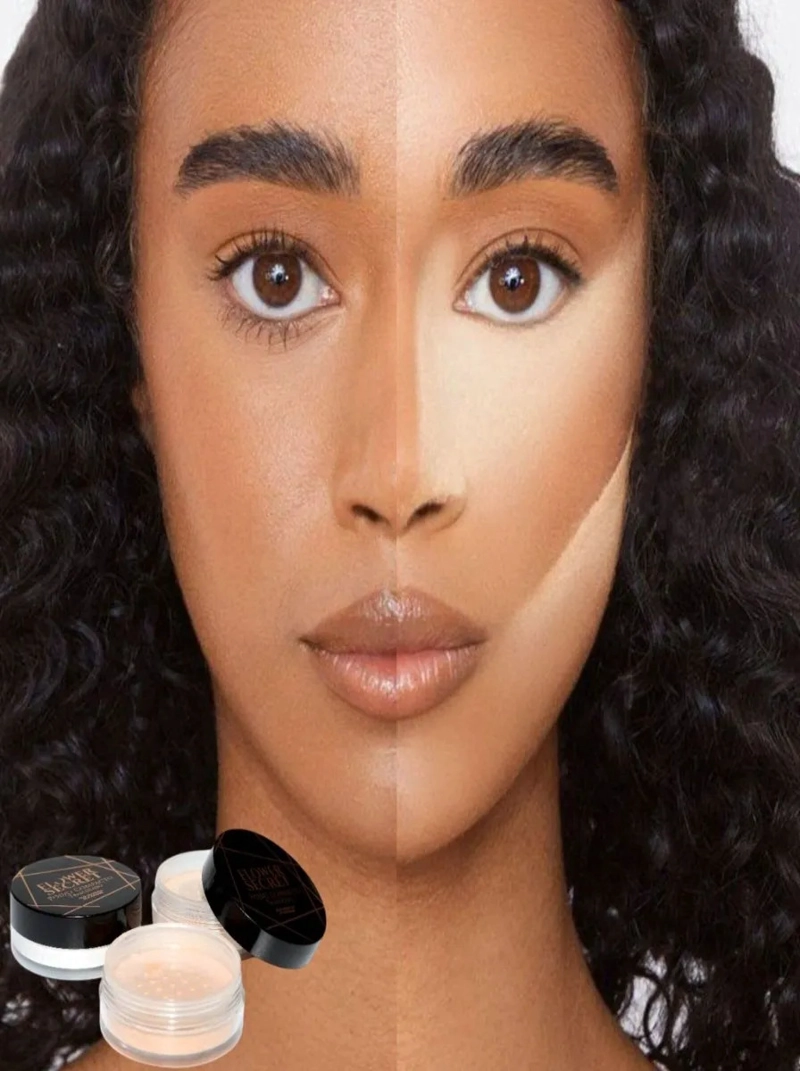 PACK 12 POLVOS COMPACTO SUELTO MATE MAQUILLAJE LAU - 7