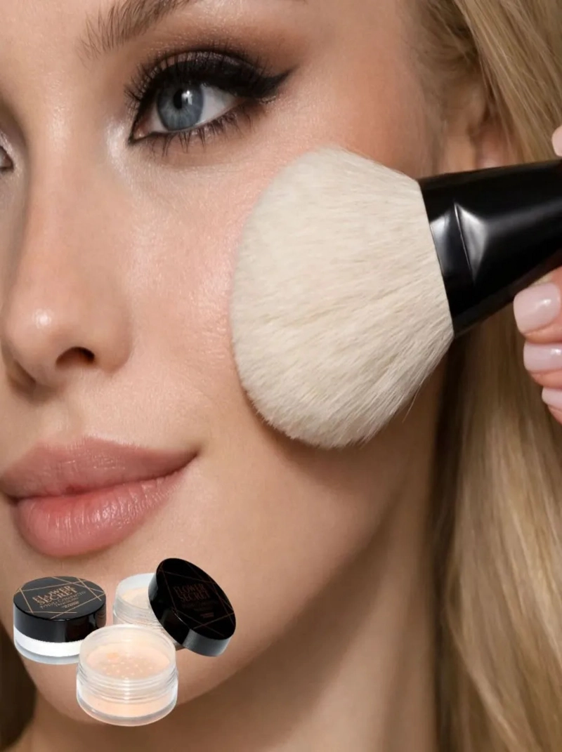 PACK 12 POLVOS COMPACTO SUELTO MATE MAQUILLAJE LAU - 9