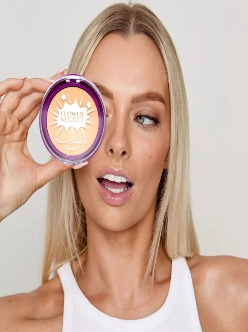 PACK 12 POLVOS COMPACTO FACIAL MAQUILLAJE NATURAL LAU - 2