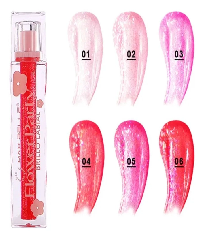PACK 3 BRILLOS LABIALES FLOWER PARTY GLOSS HIDRATA LAU - 3