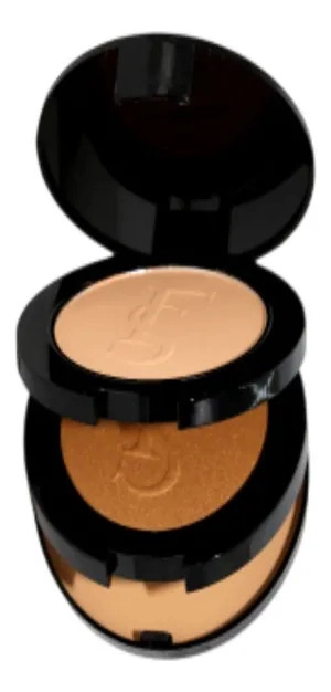 PACK 2 POLVOS COMPACTO BASE E ILUMINADOR 3EN1 MAQUILLAJE LAU - 1