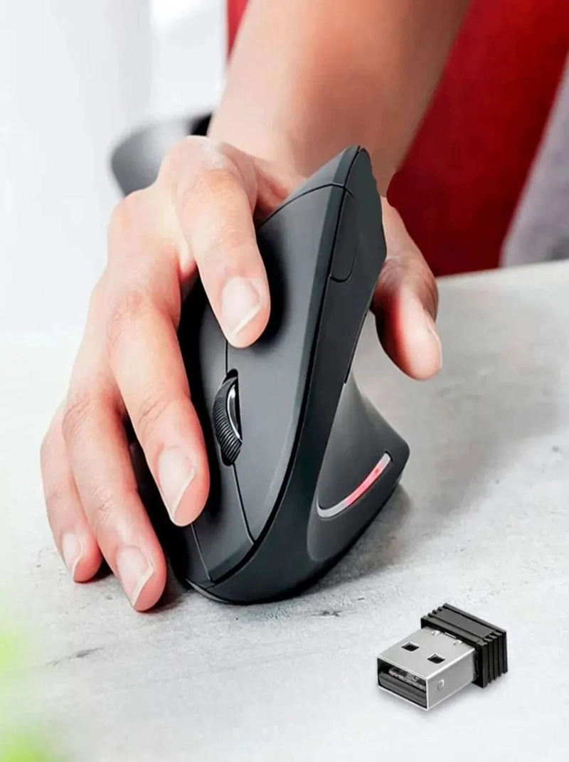 MOUSE ERGONOMICO VERTICAL INALAMBRICO PC LAPTO LAU - 1