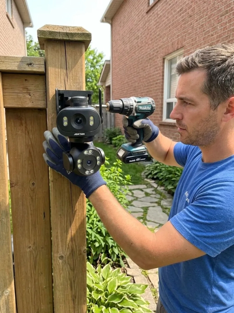 CAMARA SEGURIDAD IP DOBLE LENTE PTZ WIFI 5G EXTERIOR MV - 5