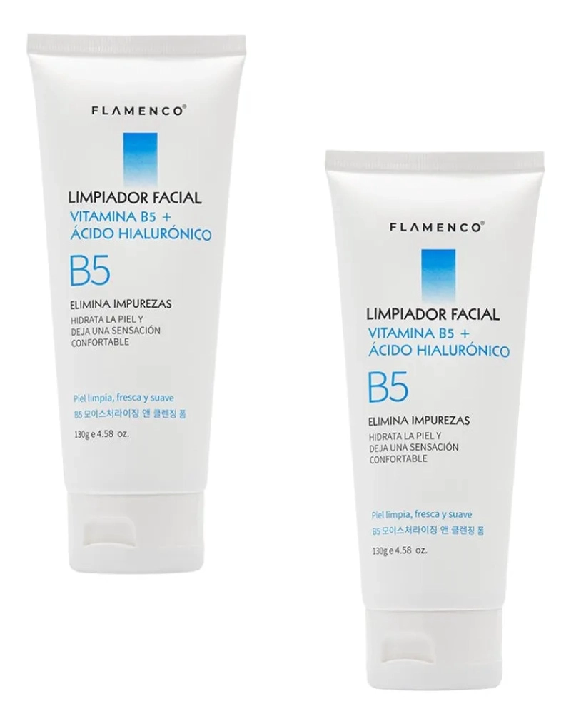 SET 2 ESPUMAS LIMPIADORAS ACIDO HIALURONICO VITAMINA B5 LAU - 2