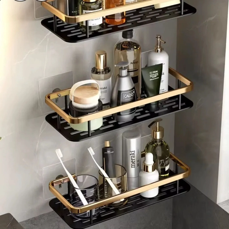 SET ESTANTE ESQUINA ORGANIZADOR DUCHA ESTE TICA ELEGANTE MV - 3