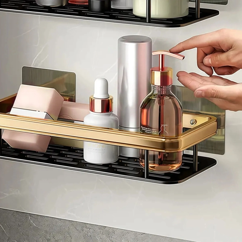 SET ESTANTE ESQUINA ORGANIZADOR DUCHA ESTE TICA ELEGANTE MV - 4