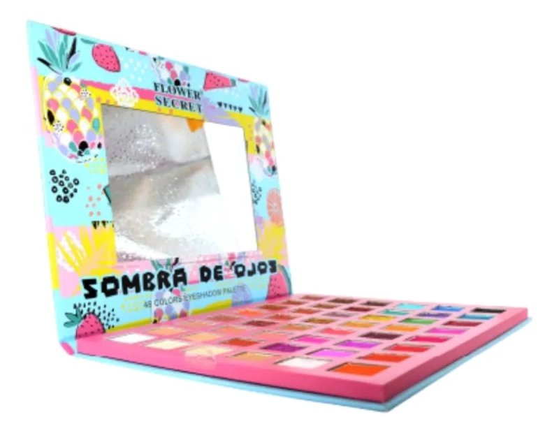 PALETA SOMBRAS OJOS 48 COLORES PIGMENTOS ALTA FIDELIDAD MV - 3