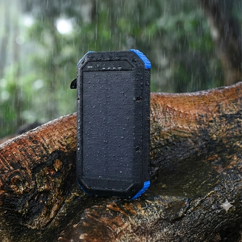POWER BANK CON PANEL SOLAR DE CARGA PORTATIL 30000MAH - 5