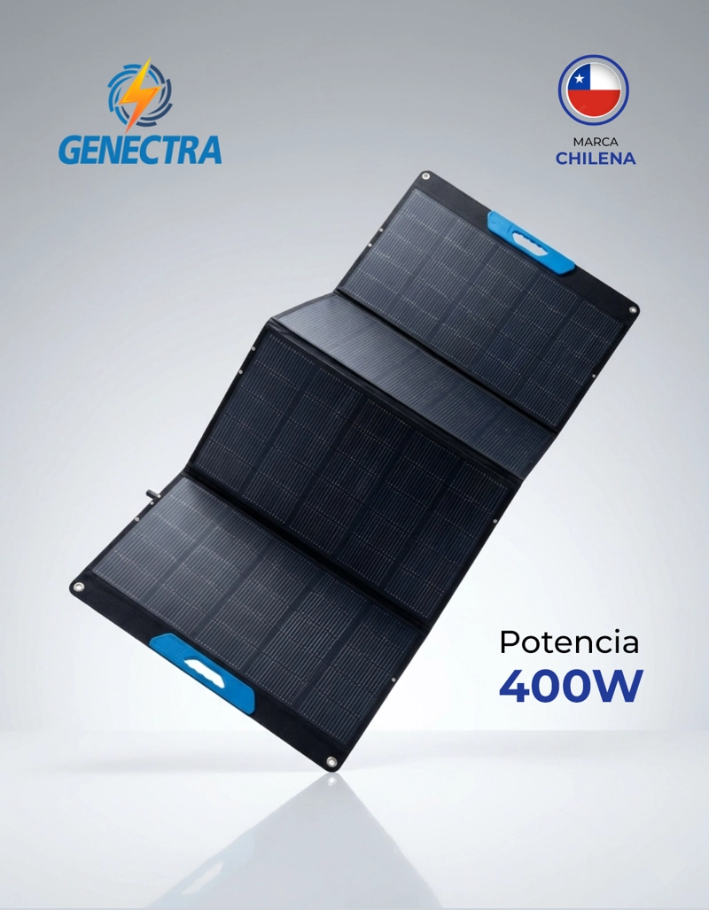 PANEL SOLAR PLEGABLE 400W 45V MC4 GENECTRA - 3