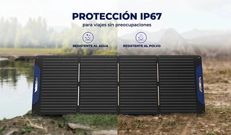 PANEL SOLAR PLEGABLE 400W 45V MC4 GENECTRA - 4