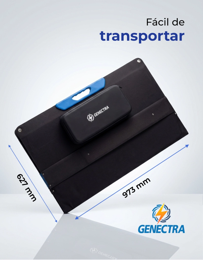 PANEL SOLAR PLEGABLE 400W 45V MC4 GENECTRA - 5