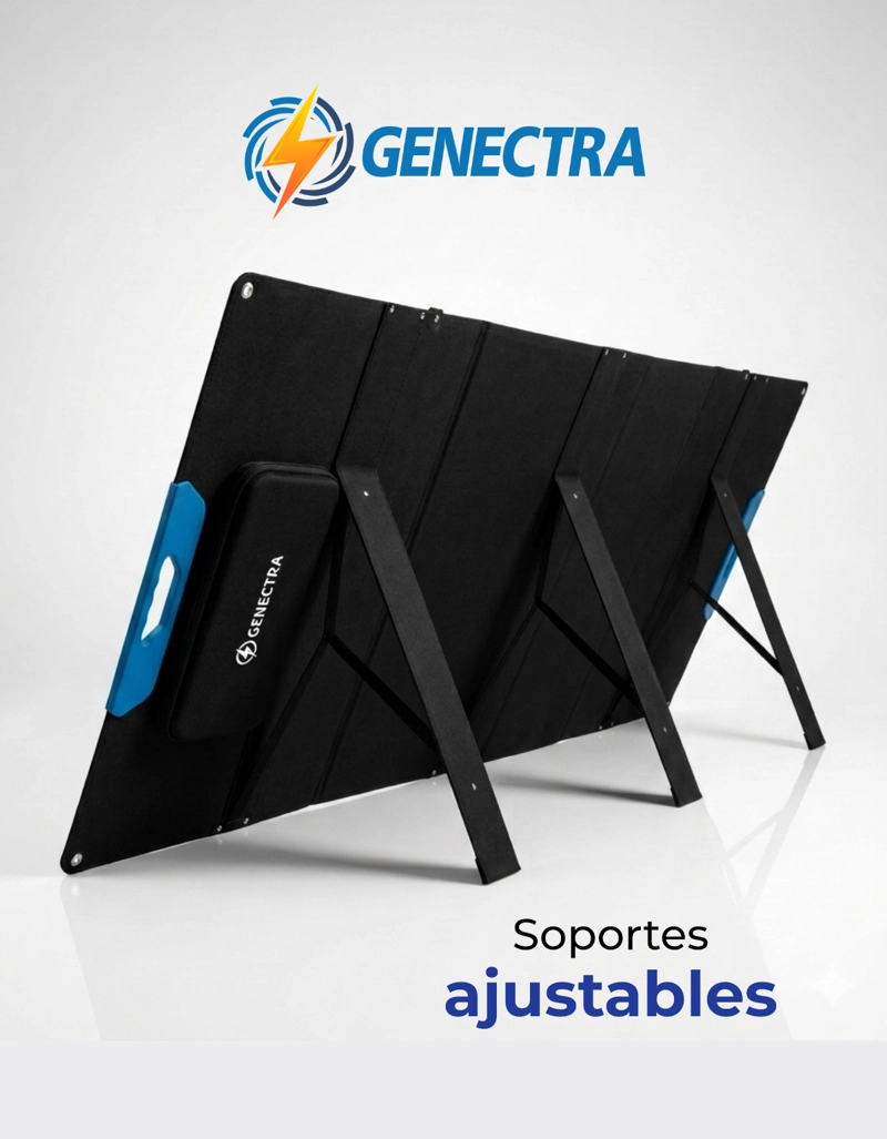 PANEL SOLAR PLEGABLE 400W 45V MC4 GENECTRA - 7