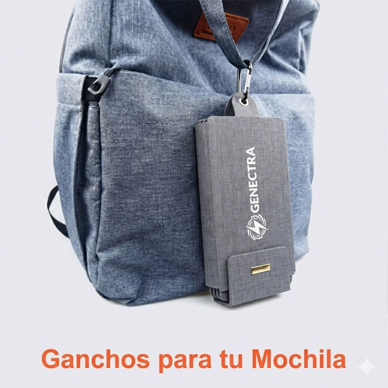 CARGADOR SOLAR GENECTRA SUNPACK PORTAIL USB 10W PLEGABLE - 3