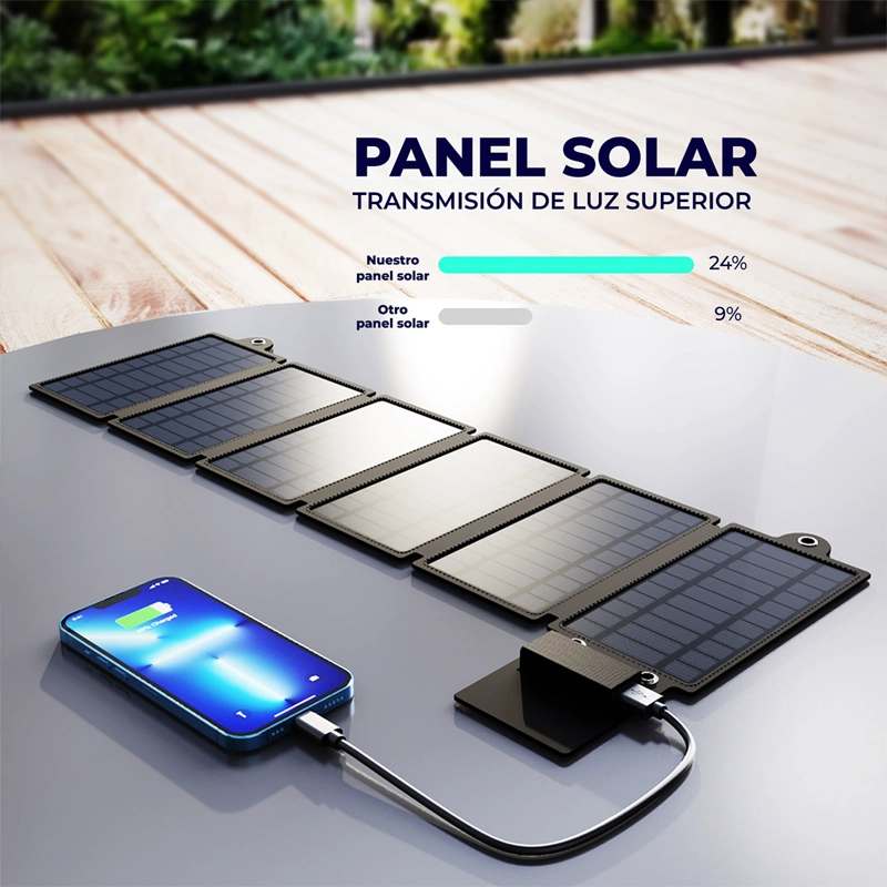CARGADOR SOLAR GENECTRA SUNPACK PORTAIL USB 10W PLEGABLE - 4