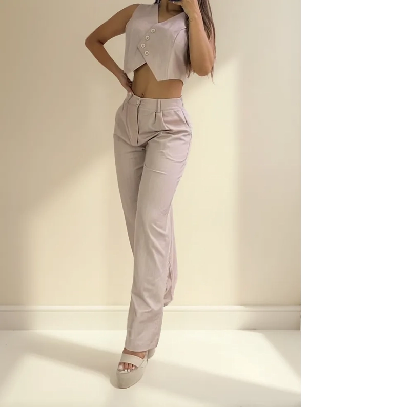 CONJUNTO DE CHALECO DE SEDA ARMANI - 2