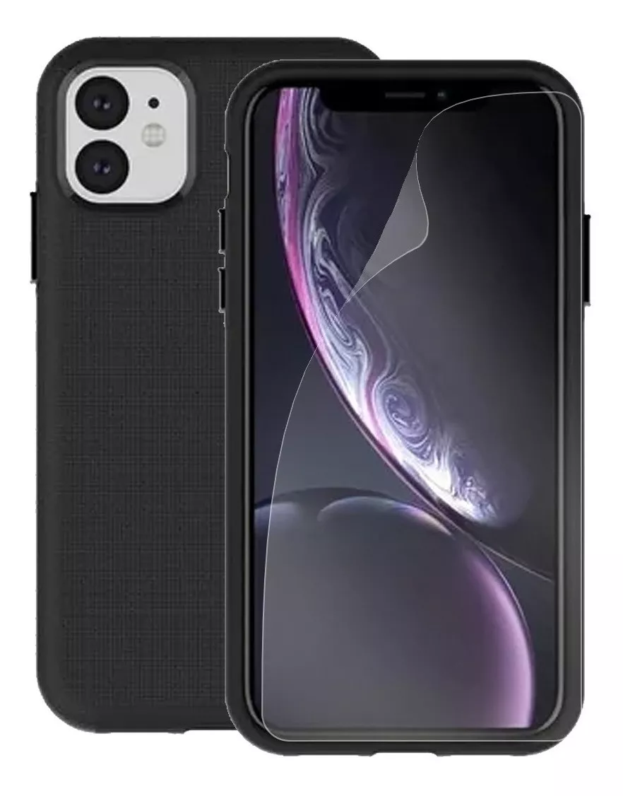CARCASA PARA IPHONE 11 RUGGED - CONTRA GOLPES + HIDROGEL - 1