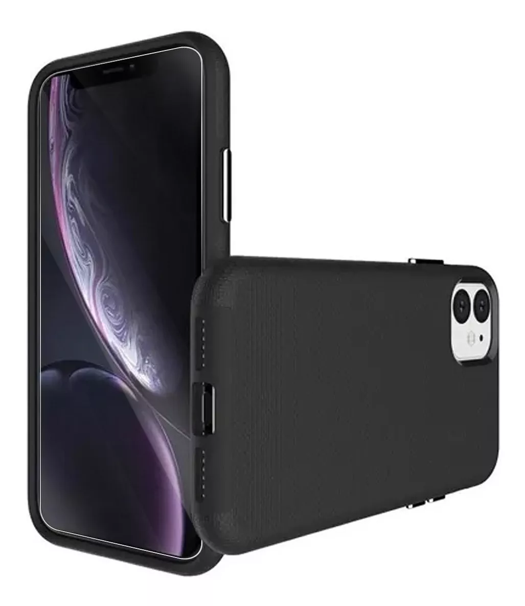 CARCASA PARA IPHONE 11 RUGGED - CONTRA GOLPES + HIDROGEL - 3