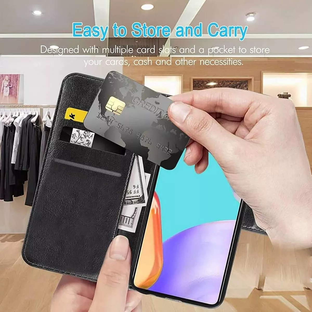CARCASA FLIP COVER PARA SAMSUNG GALAXY A72 + HIDROGEL - 3