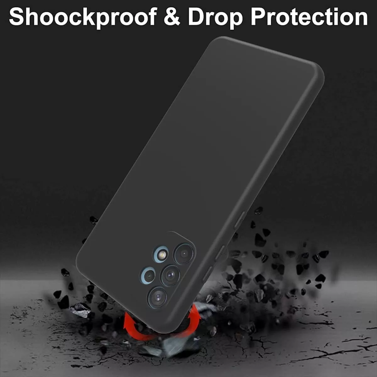 CARCASA PARA SAMSUNG GALAXY A32 SILICON CON PROTECTOR CÁMARA - 4