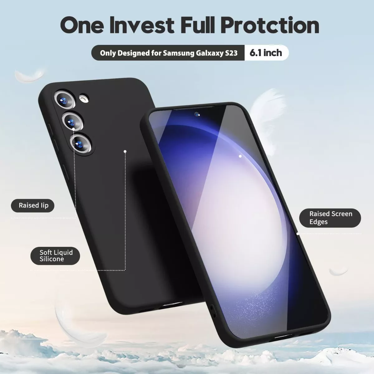 CARCASA PARA SAMSUNG GALAXY S23 5G SILICON PROTECTOR CÁMARAS - 2