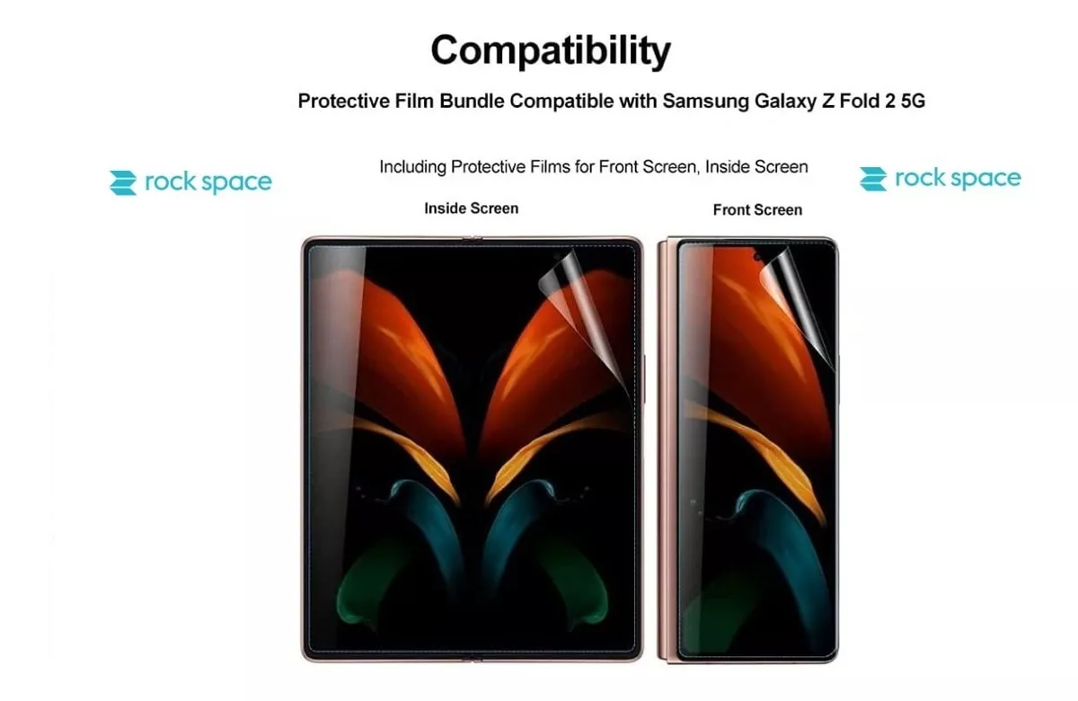 PACK 2 LAMINAS DE HIDROGEL PARA SAMSUNG GALAXY Z FOLD 2 5G - 4