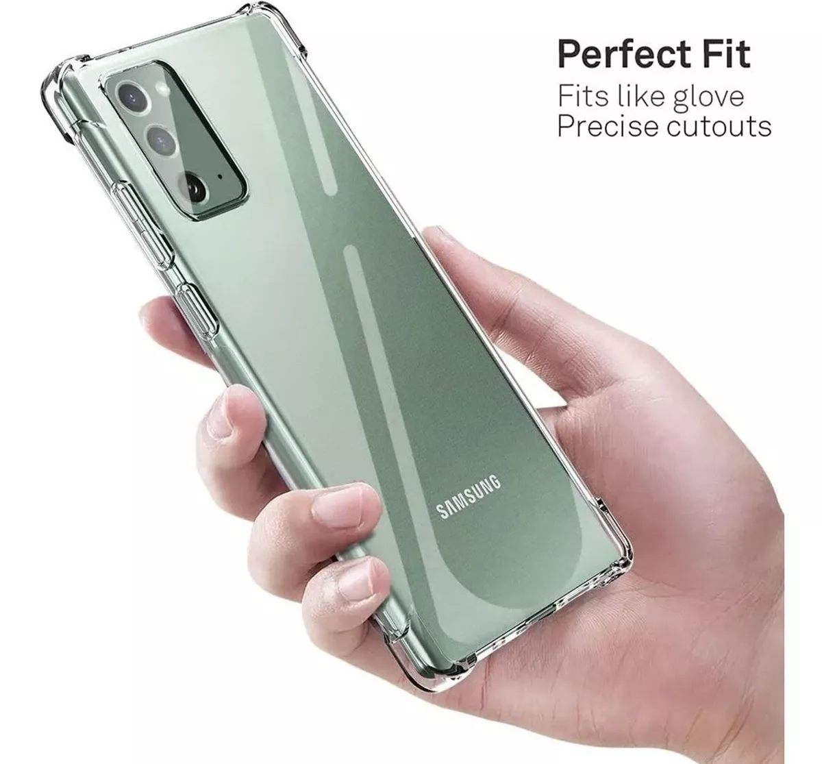 CARCASA PARA SAMSUNG NOTE 20 TRANSPARENTE MARCA COFOLK - 2