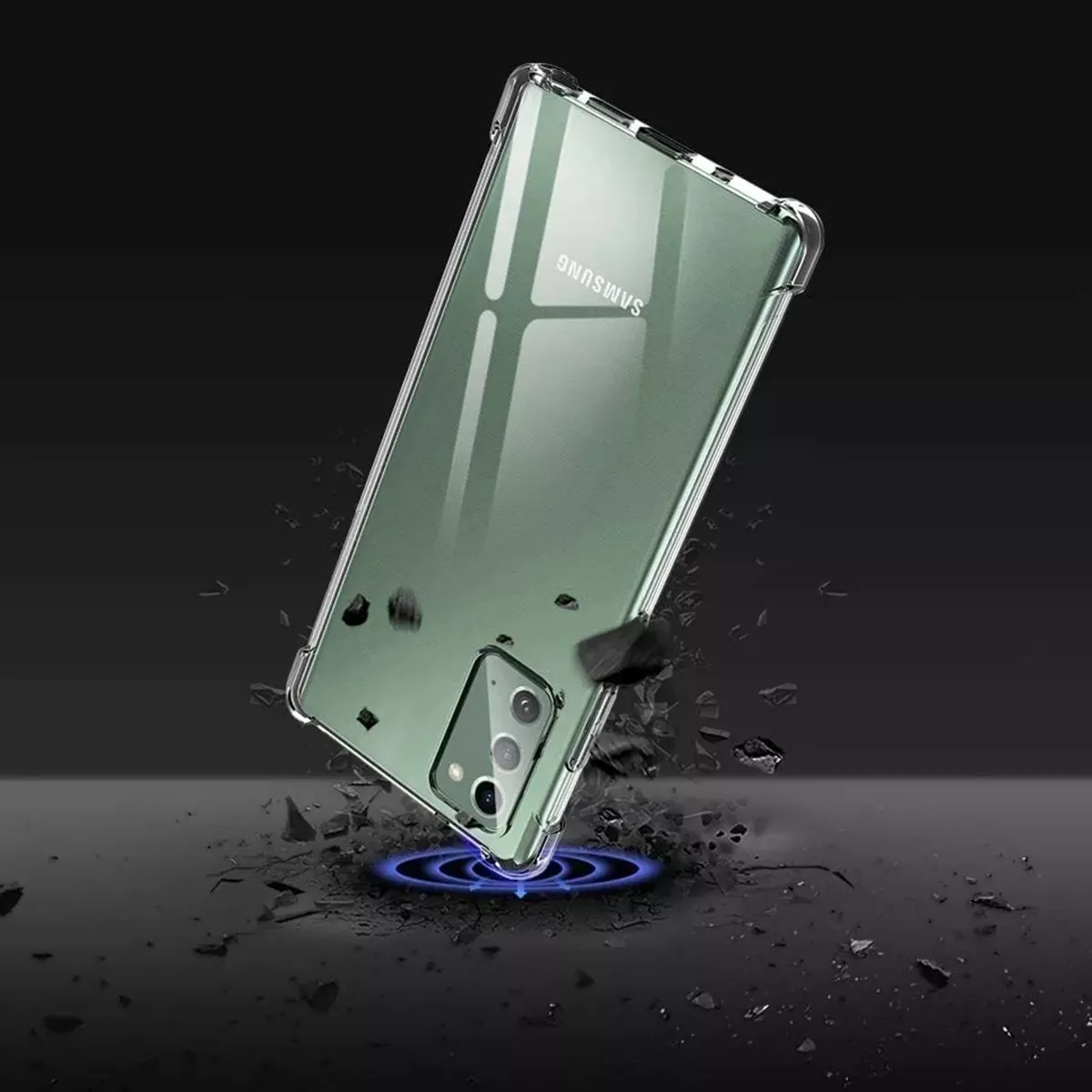 CARCASA PARA SAMSUNG NOTE 20 TRANSPARENTE MARCA COFOLK - 4