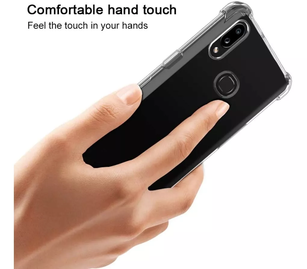 CARCASA PARA SAMSUNG A10S TRANSPARENTE COFOLK + HIDROGEL - 4