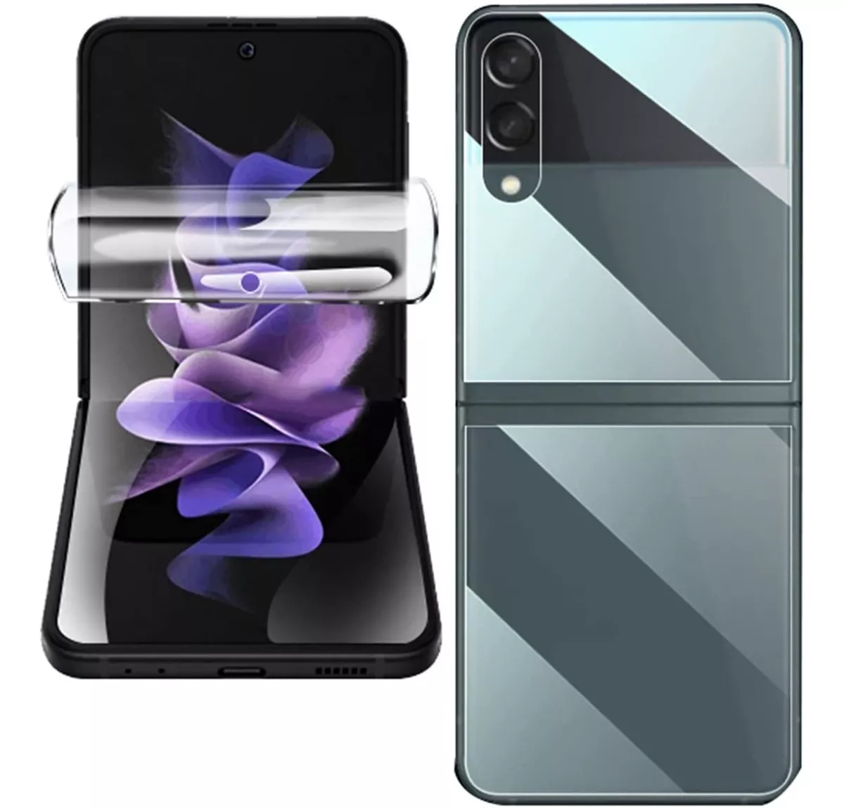 2 LAMINAS DE HIDROGEL PARA GALAXY Z FLIP4 DELANTERA/TRASERA - 1