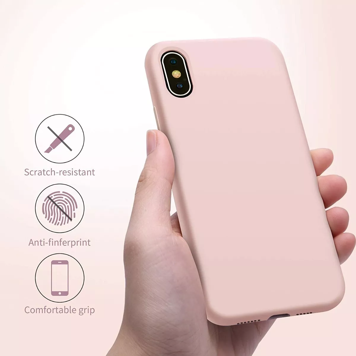CARCASA PARA IPHONE XS MAX SILICON CONTRA GOLPE MARCA COFOLK - 4