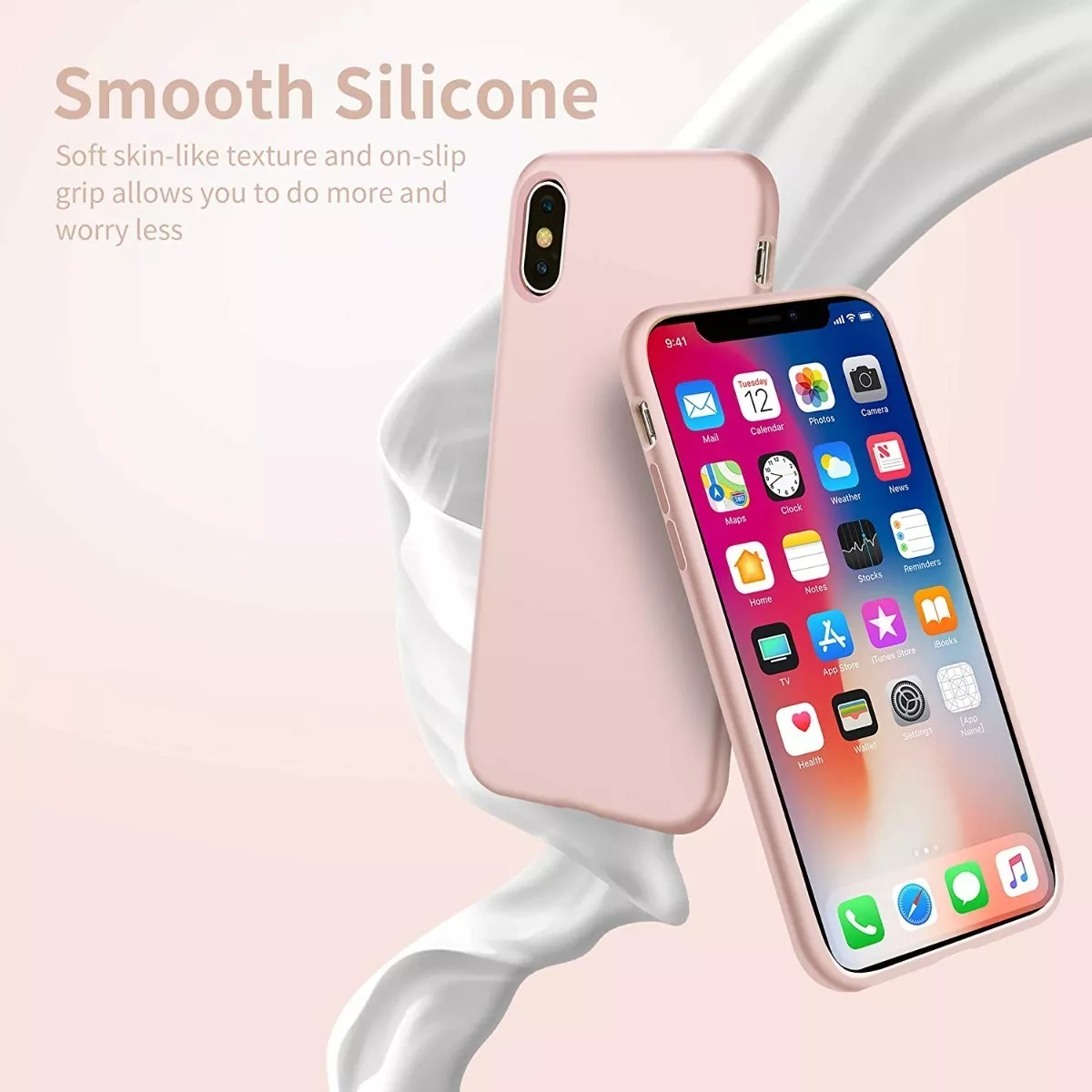 CARCASA PARA IPHONE XS MAX SILICON CONTRA GOLPE MARCA COFOLK - 5