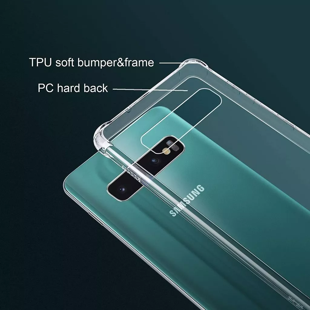 CARCASA PARA SAMSUNG GALAXY S10 TRANSPARENTE MARCA COFOLK - 4