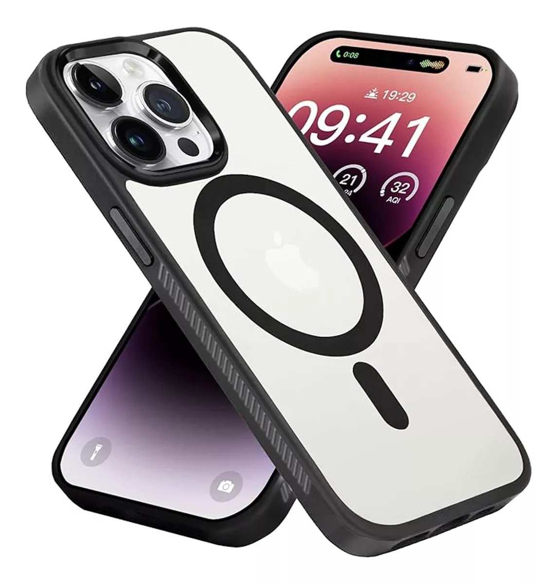 GENÉRICO CARCASA PARA IPHONE 15 PRO CLEAR PARA MAGSAFE + HIDROGEL