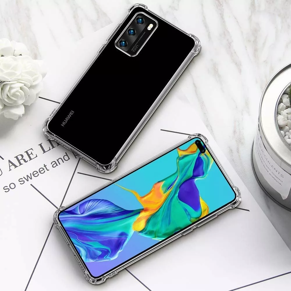 CARCASA PARA HUAWEI P40 PRO TRANSPARENTE MARCA COFOLK - 2