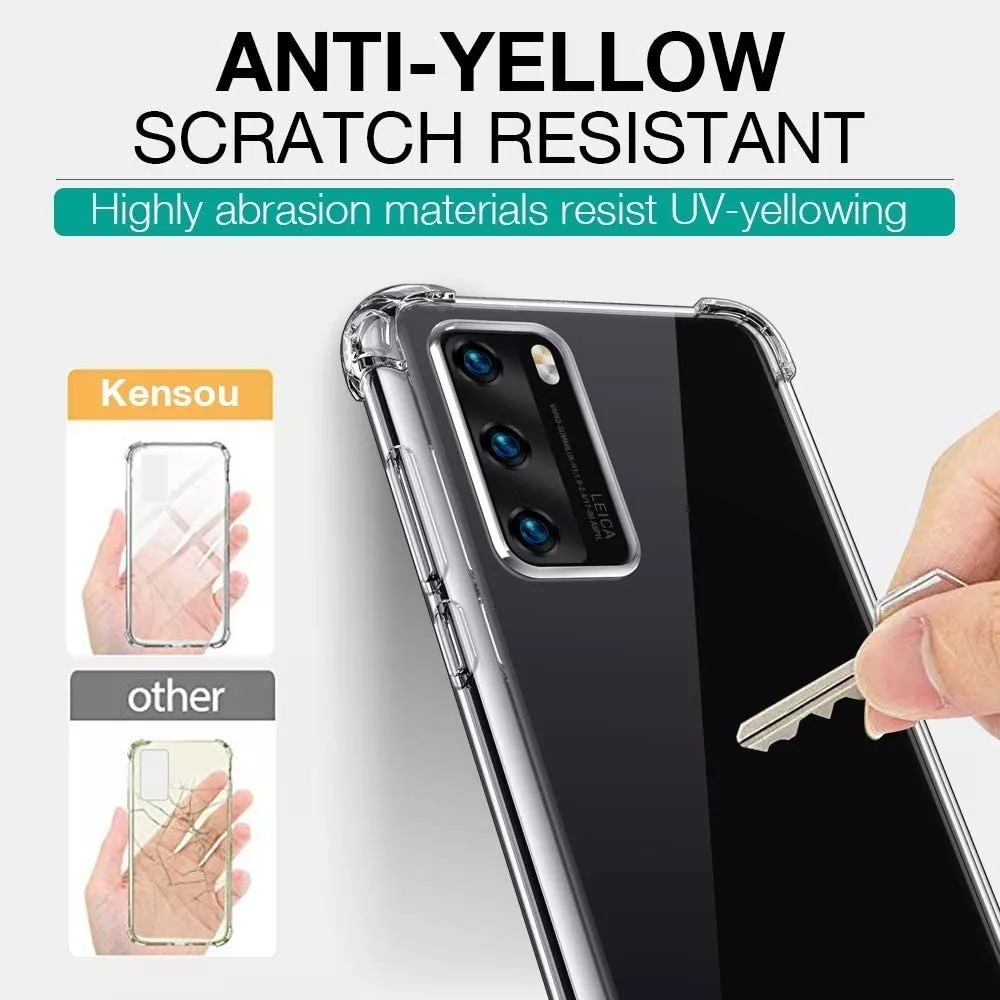 CARCASA PARA HUAWEI P40 PRO TRANSPARENTE MARCA COFOLK - 4
