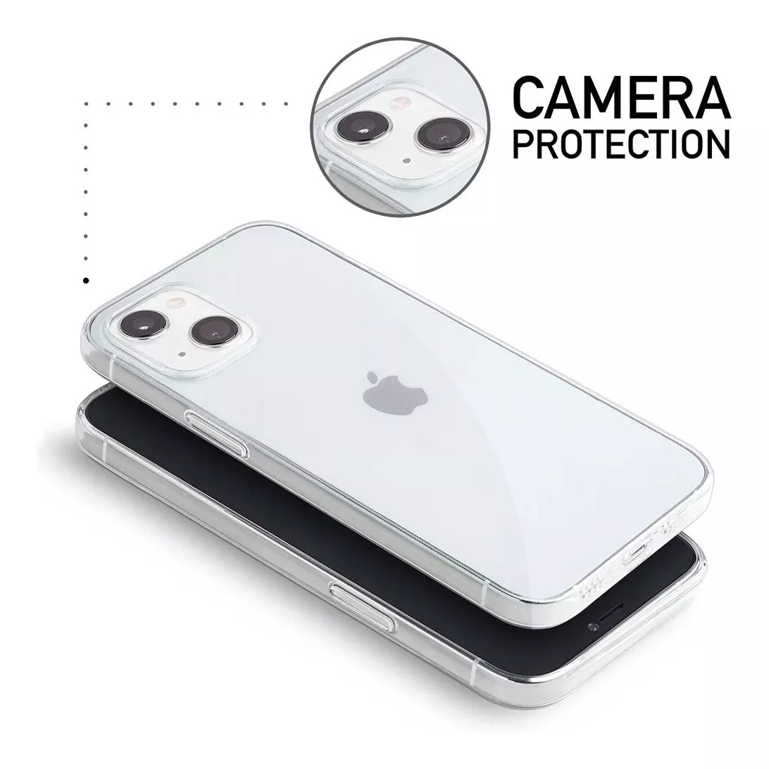 CARCASA PARA IPHONE 13 TRANSPARENTE RUGGED MARCA COFOLK - 5