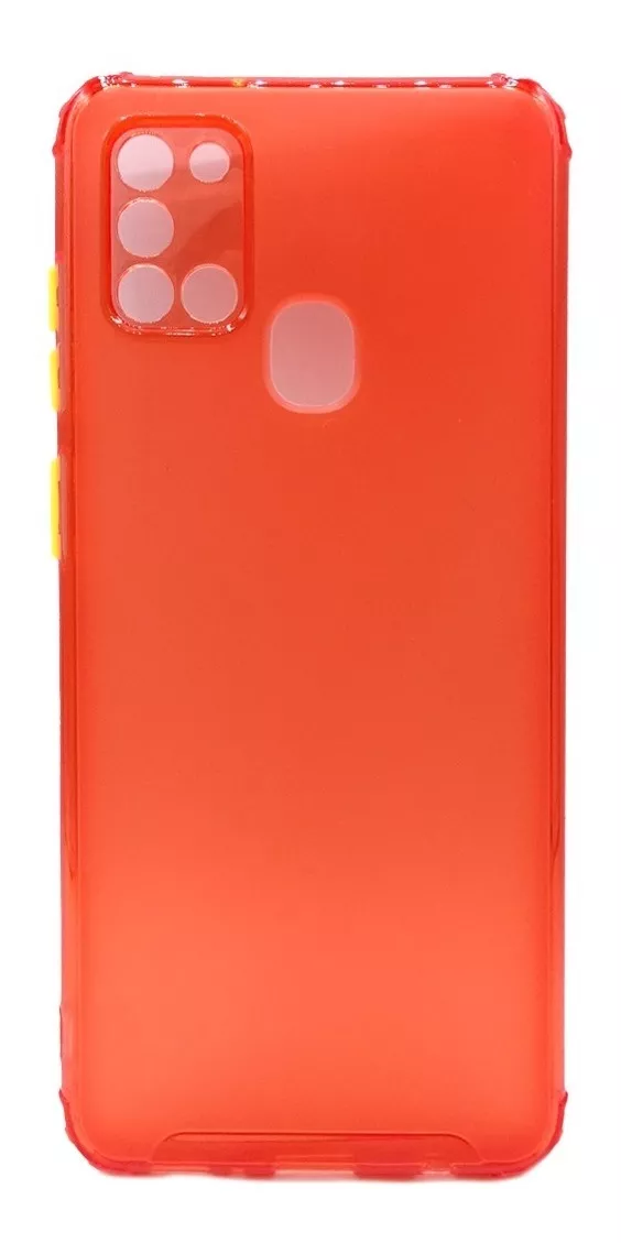 CARCASA PARA SAMSUNG A21S TRANSPARENTE COLORES + HIDROGEL - 1