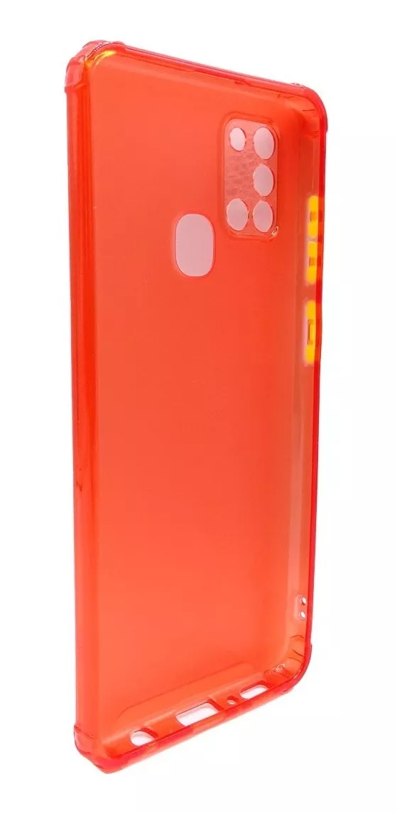 CARCASA PARA SAMSUNG A21S TRANSPARENTE COLORES + HIDROGEL - 4