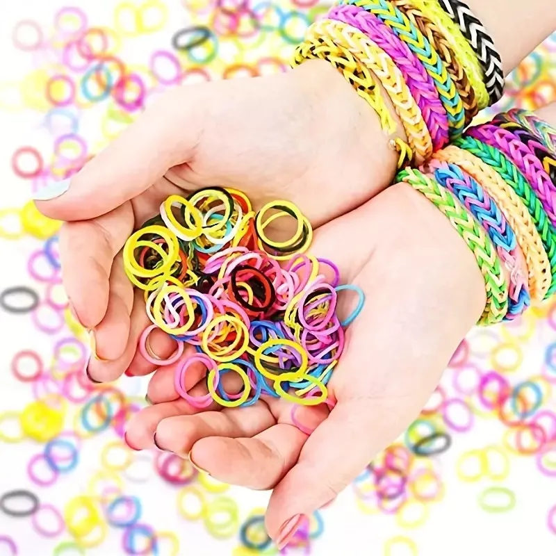 BANDAS GOMA ELÁSTICOS COLET MANUALIDADES COLORES - 100 UND - 3